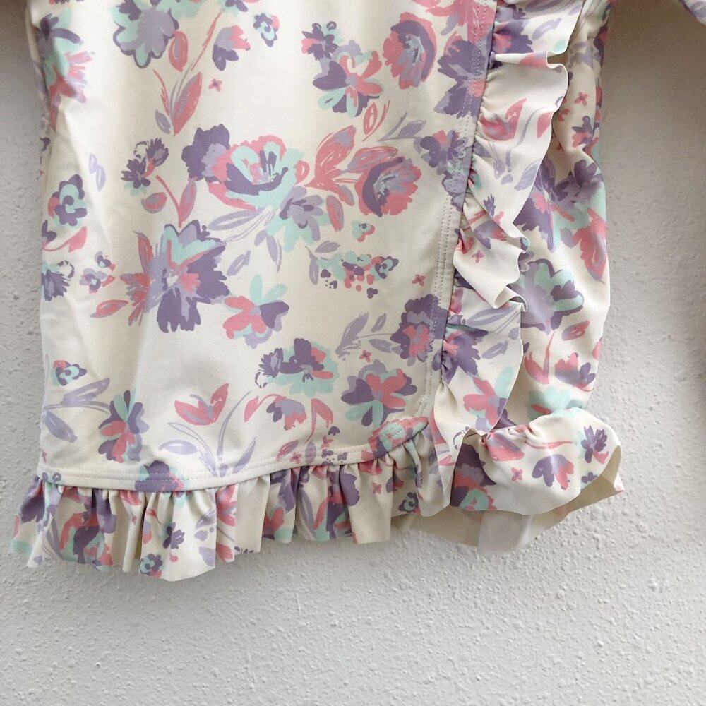 RUFFLEBUTTS Long Sleeve Ruffle Rash Guard Size 6 - Picture 4 of 6